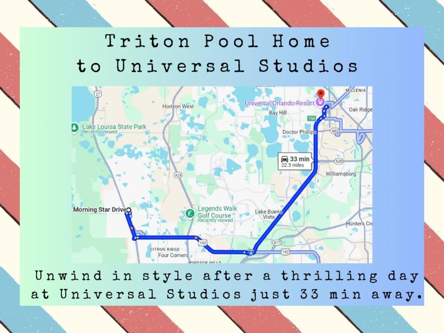 Triton Vacation Pool Home Near Disney 奥兰多 外观 照片